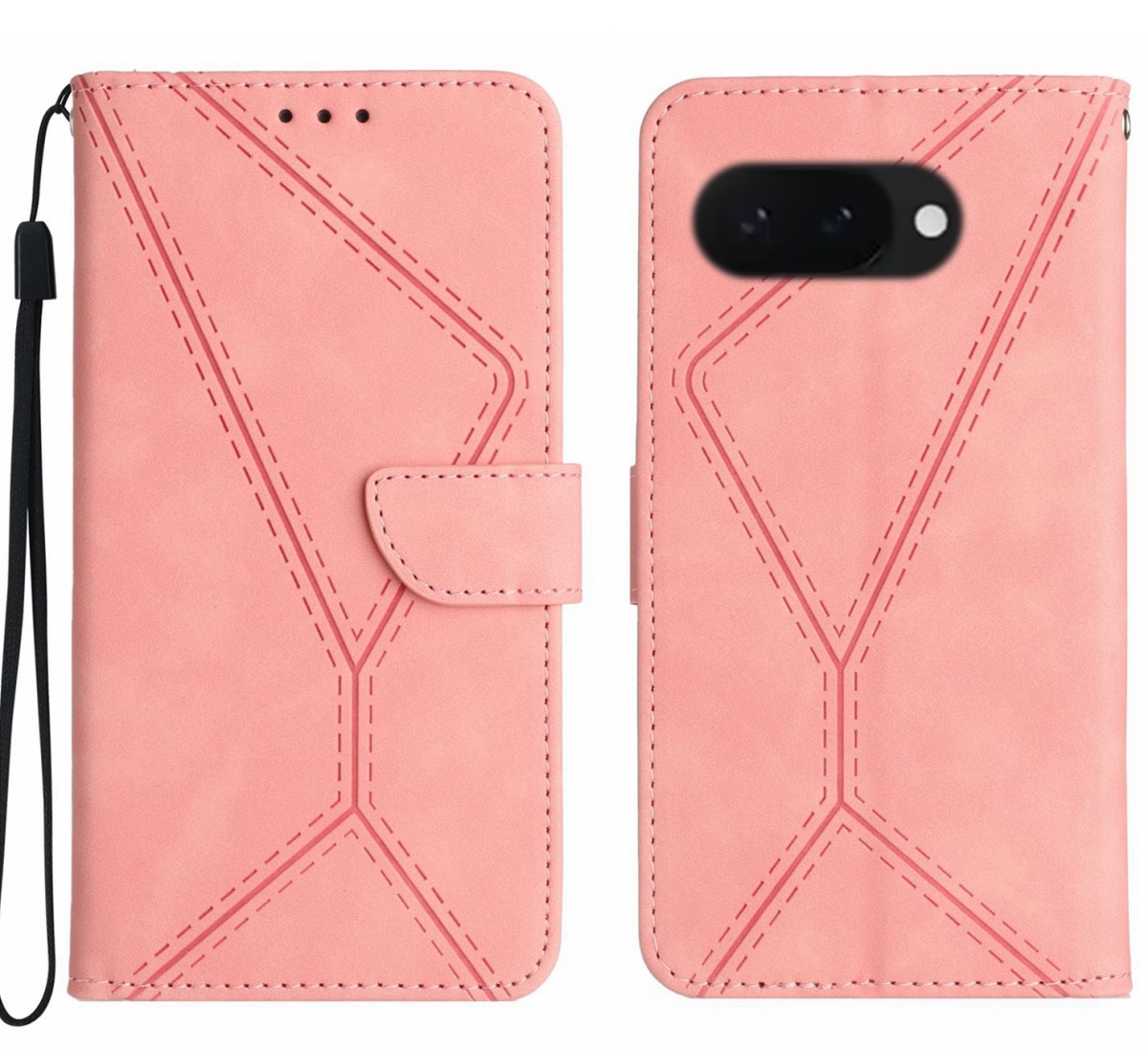 Etui - Futerał Silky Wallet do Google Pixel 9A - Różowy