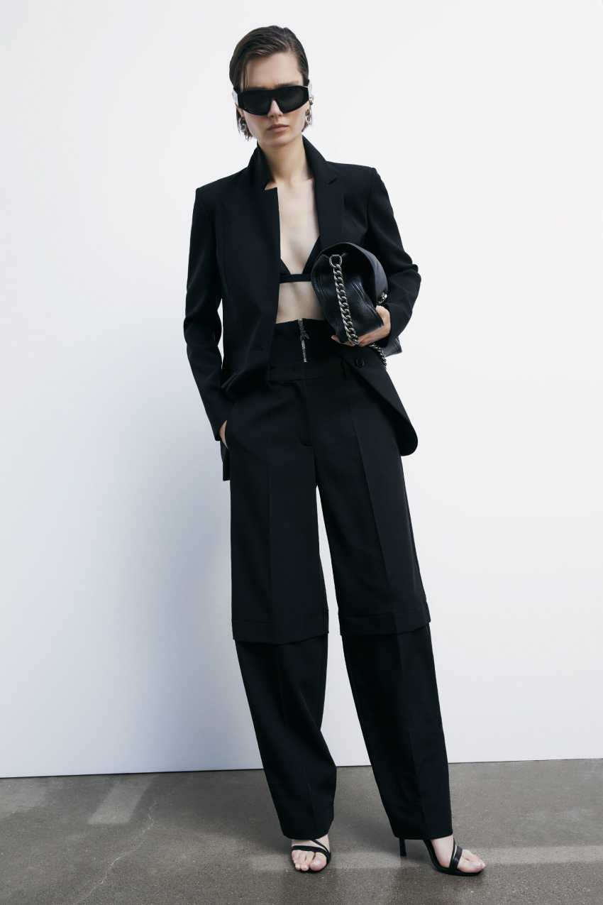 Spodnie baggy z gorsetem