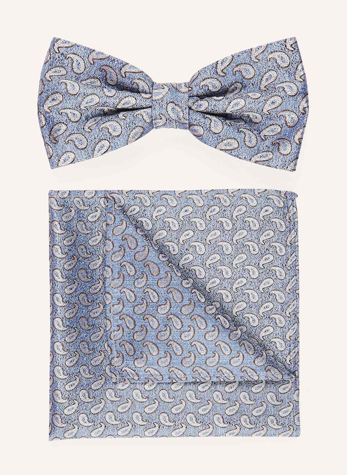 Prince Bowtie Zestaw: Mucha Z Poszetką blau