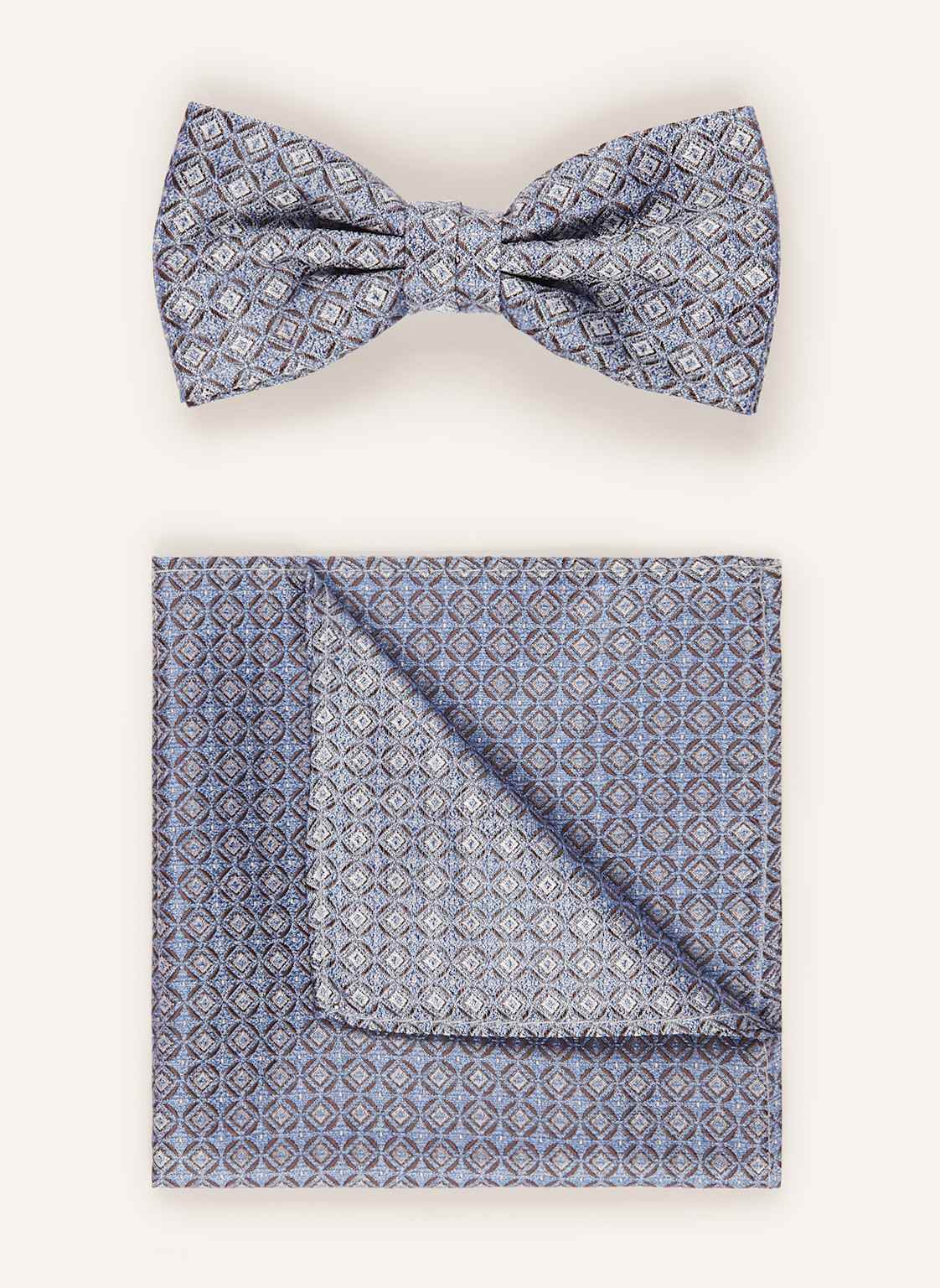 Prince Bowtie Zestaw: Mucha Z Poszetką blau