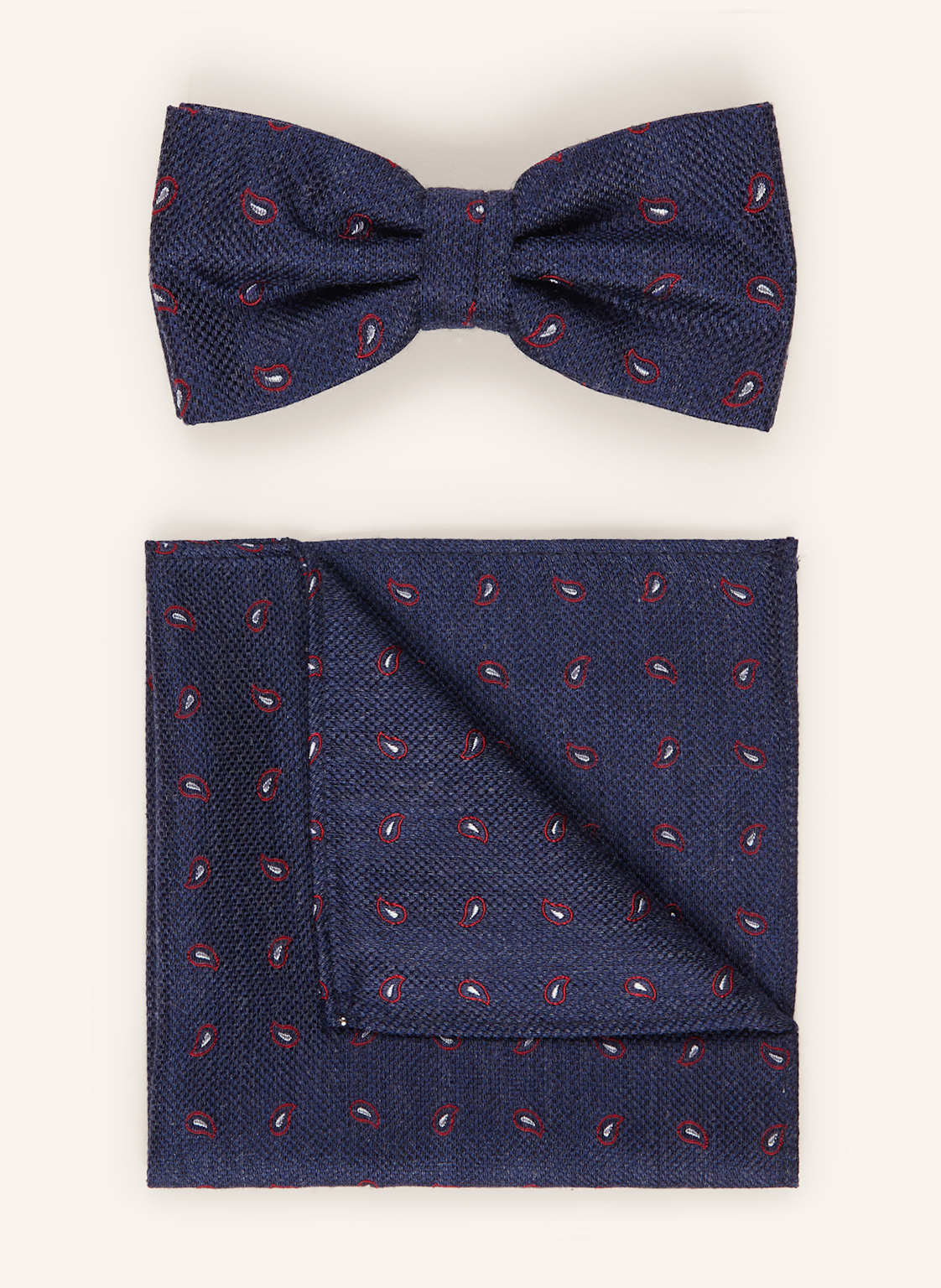 Prince Bowtie Zestaw: Mucha Z Poszetką blau
