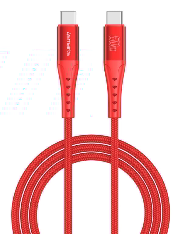 4smarts 541453 kabel USB 1,5 m USB C Czerwony