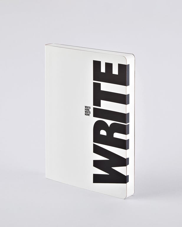nuuna Graphic L notatnik 256 ark. Czarny, Biały