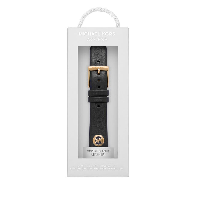 Michael Kors Wymienny pasek do zegarka Apple Watch MKS8011 Czarny