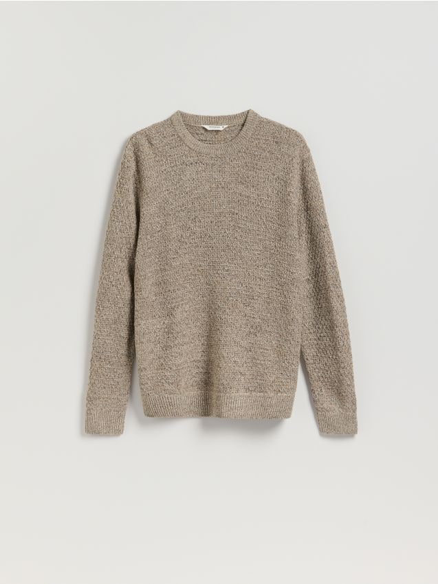 Reserved - Sweter z domieszką wełny - beżowy