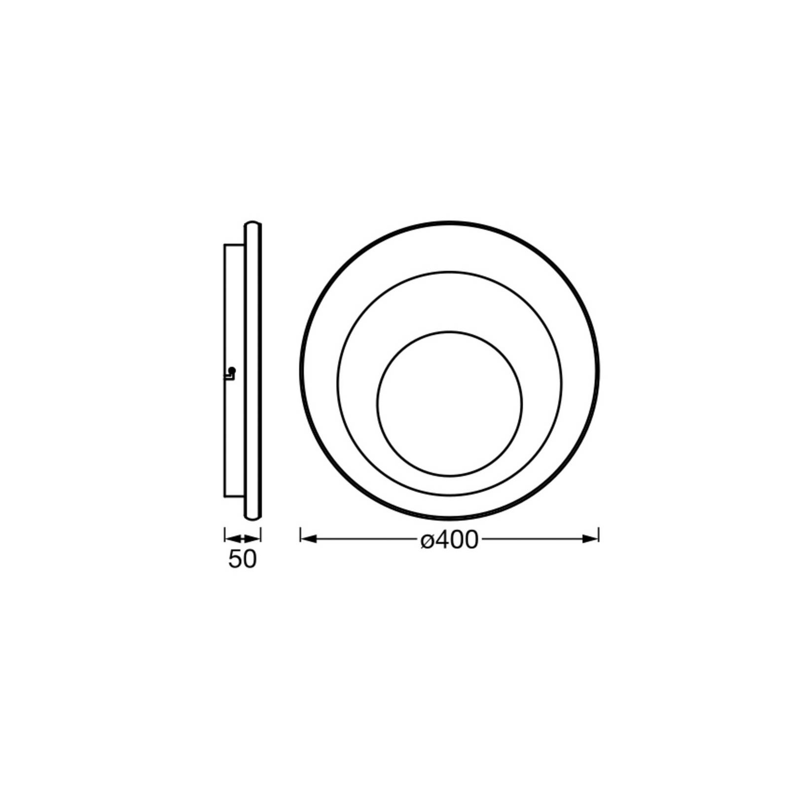 OSRAM Lampa sufitowa LED ORBIS SPIRAL ROUND, biały / opal, metal