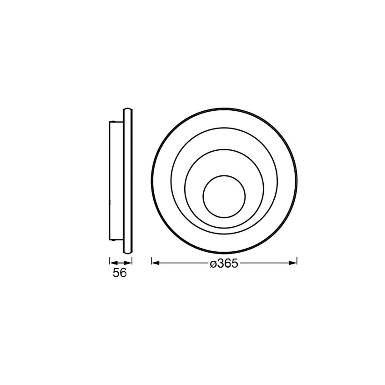 OSRAM Lampa sufitowa LED ORBIS SPIRAL ROUND, biały / opal, metal