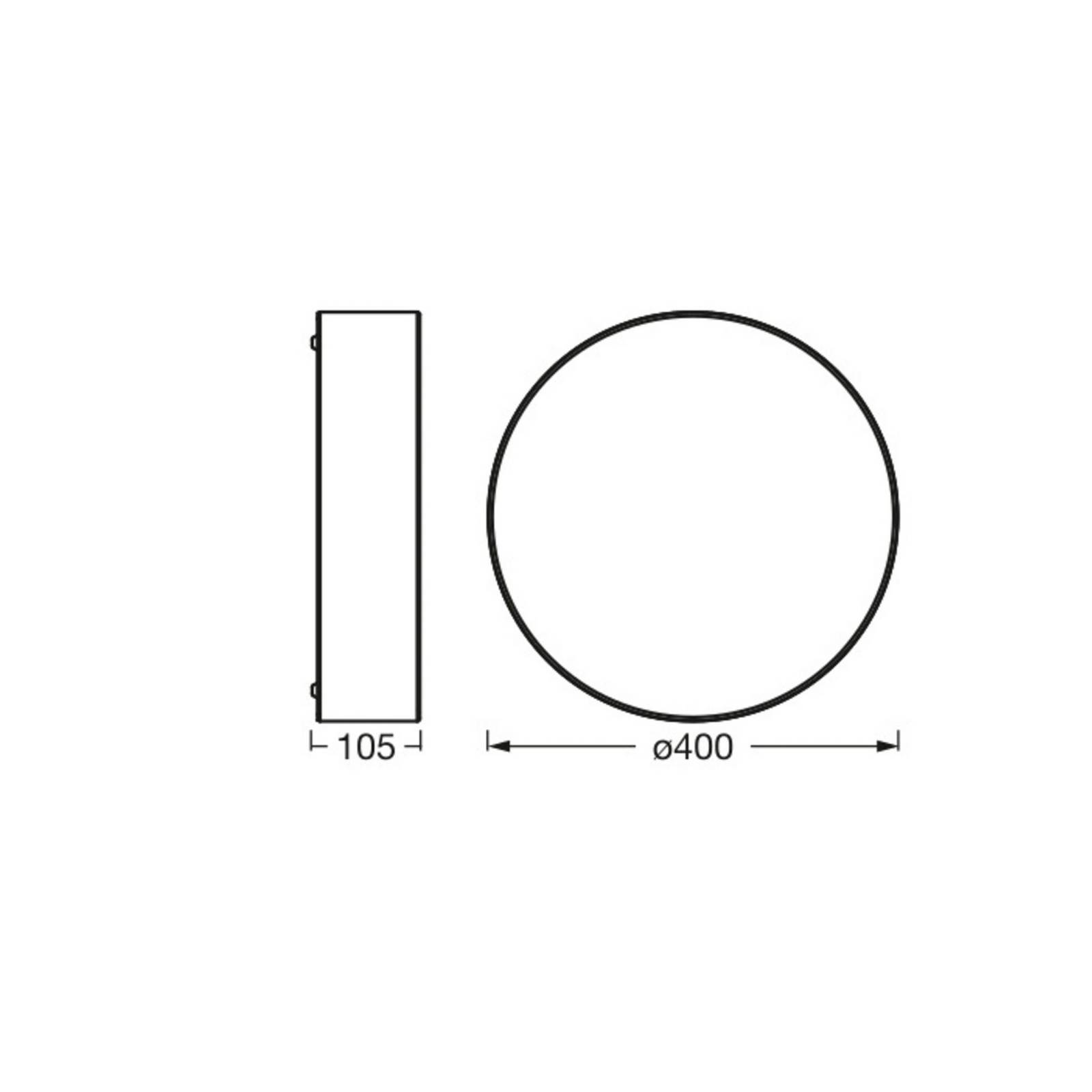 OSRAM Lampa sufitowa ORBIS PARIS, możliwość ściemniania, brązowy / rdzawy, tkanina / materiał / jedwab