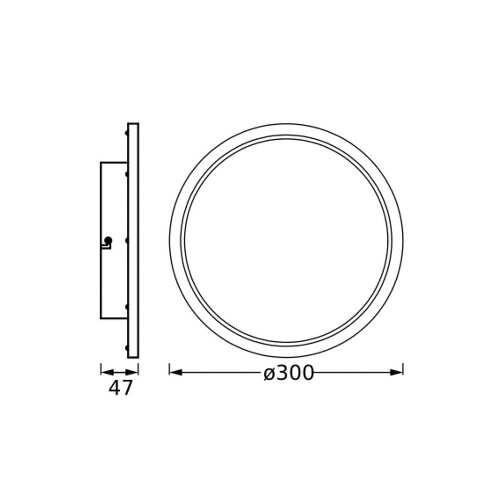 OSRAM Lampa sufitowa BATHROOM, chromowy / srebrny, łazienka, aluminium, nowoczesny