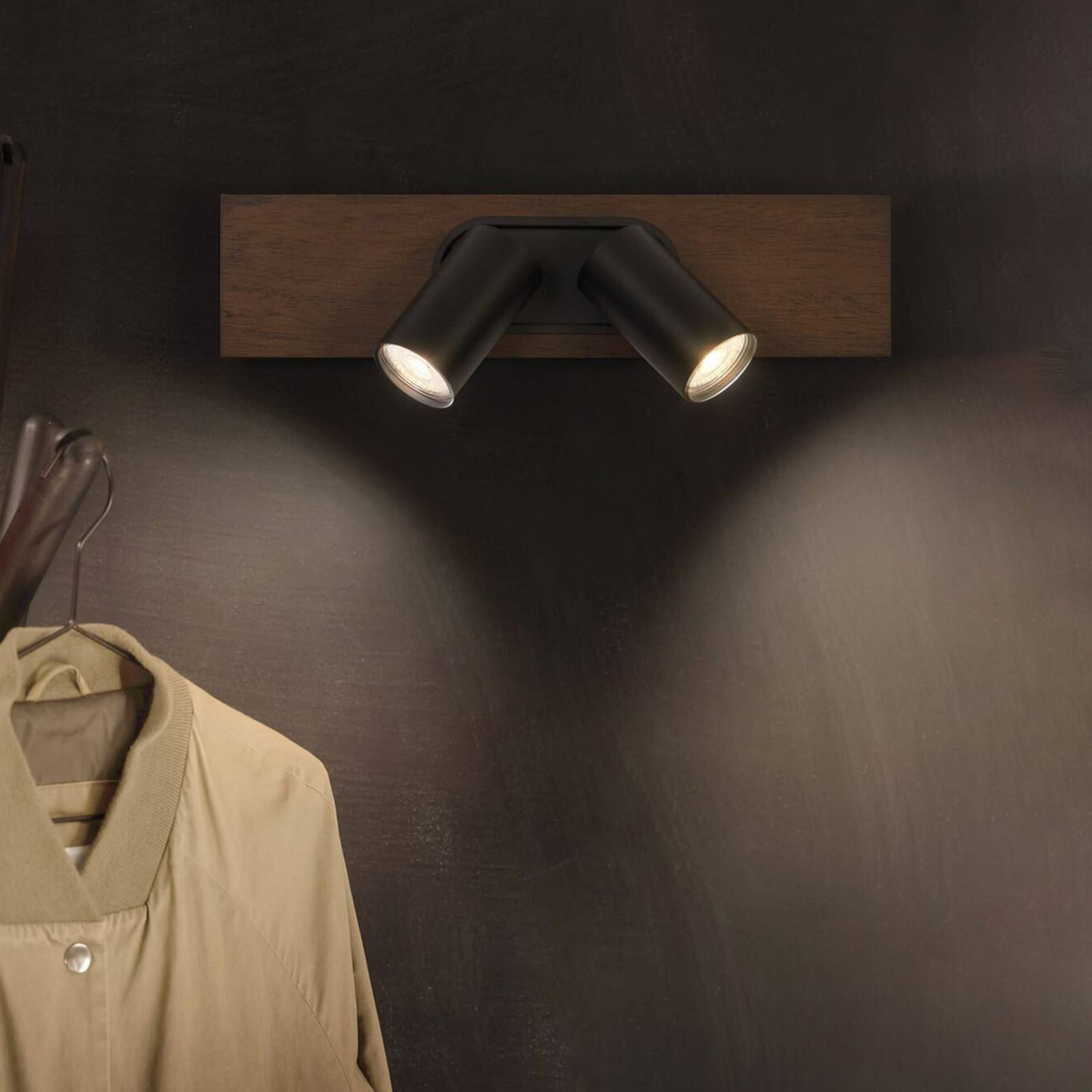 OSRAM Reflektor sufitowy MERCURY czarny 2-punktowy GU10-LED 927 ściemniany MERCURY, możliwość ściemniania, czarny, salon / jadalnia, metal, nowoczesny