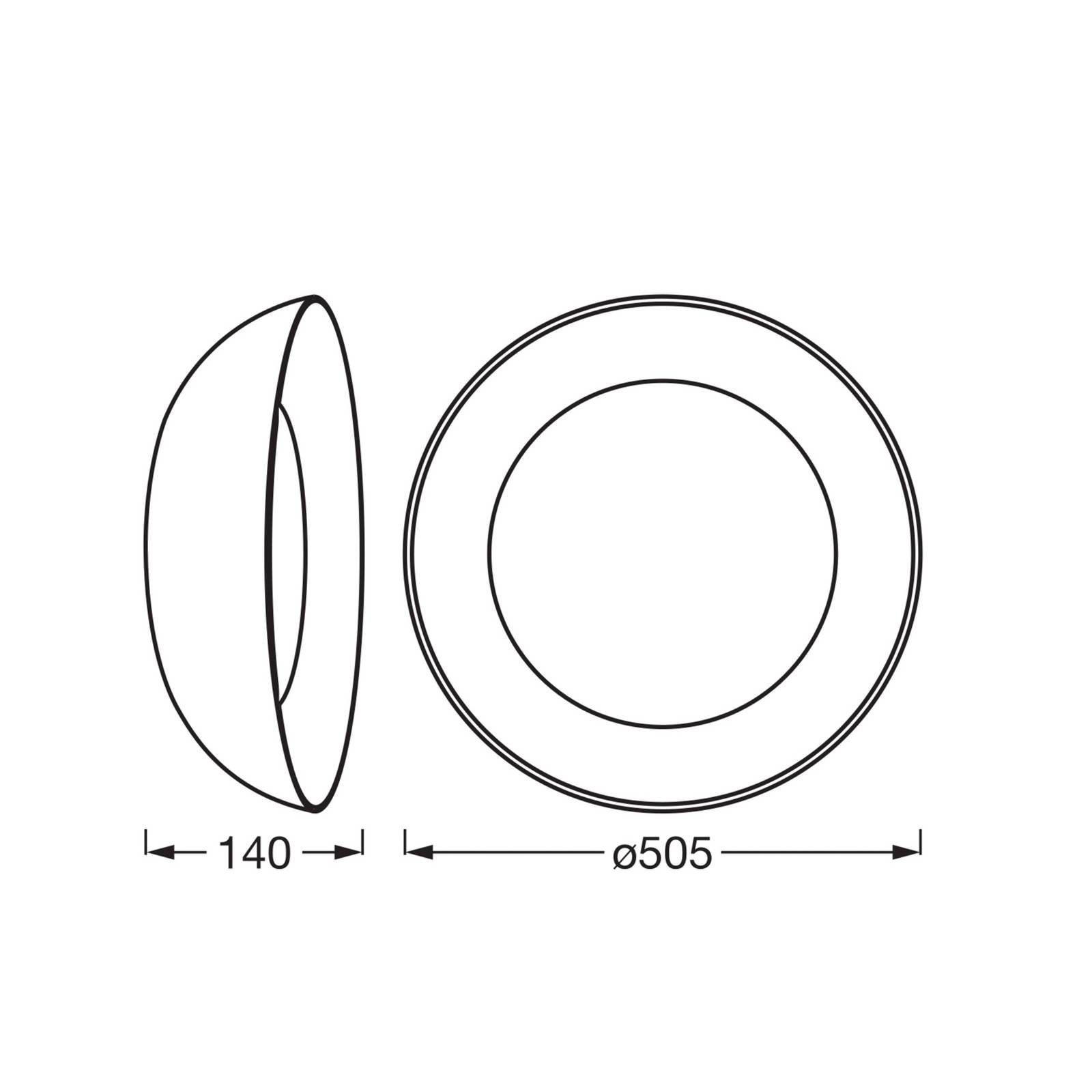 OSRAM Lampa sufitowa LED ORBIS ALVA, możliwość ściemniania, jasne drewno, metal