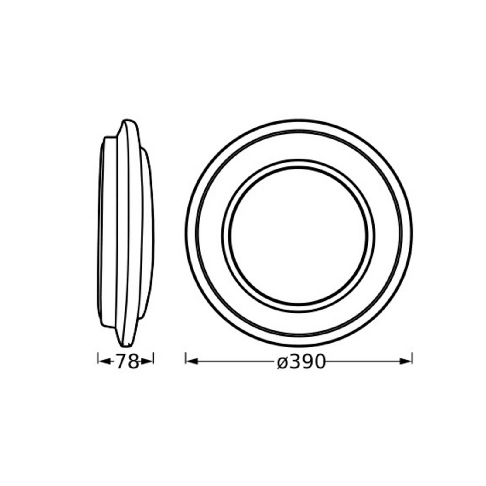 OSRAM Lampa sufitowa LED ORBIS BERLIN, chromowy / srebrny, salon / jadalnia, metal, nowoczesny