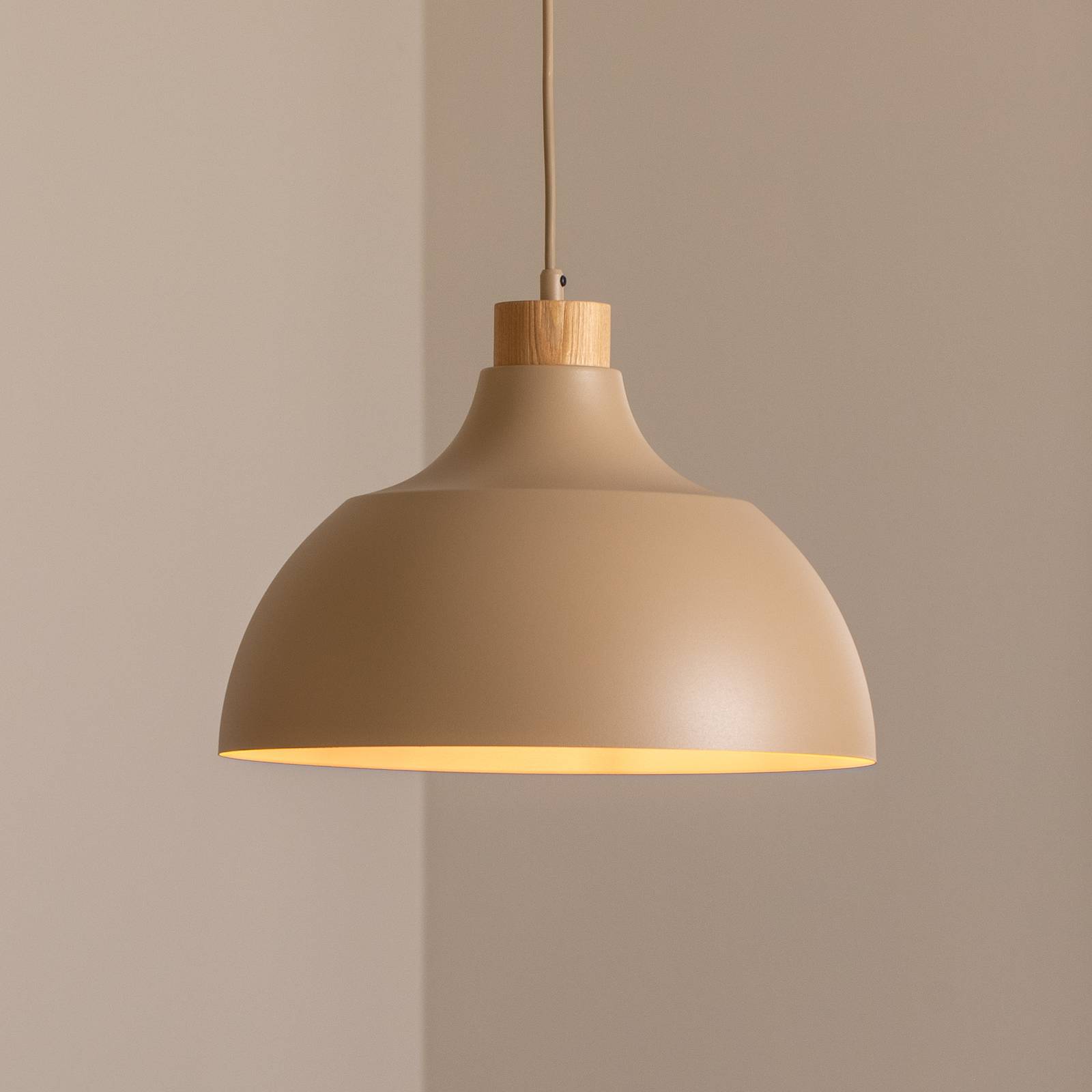 Lampa wisząca Cap TK Lighting, możliwość ściemniania, brązowy / rdzawy, salon / jadalnia, nowoczesny