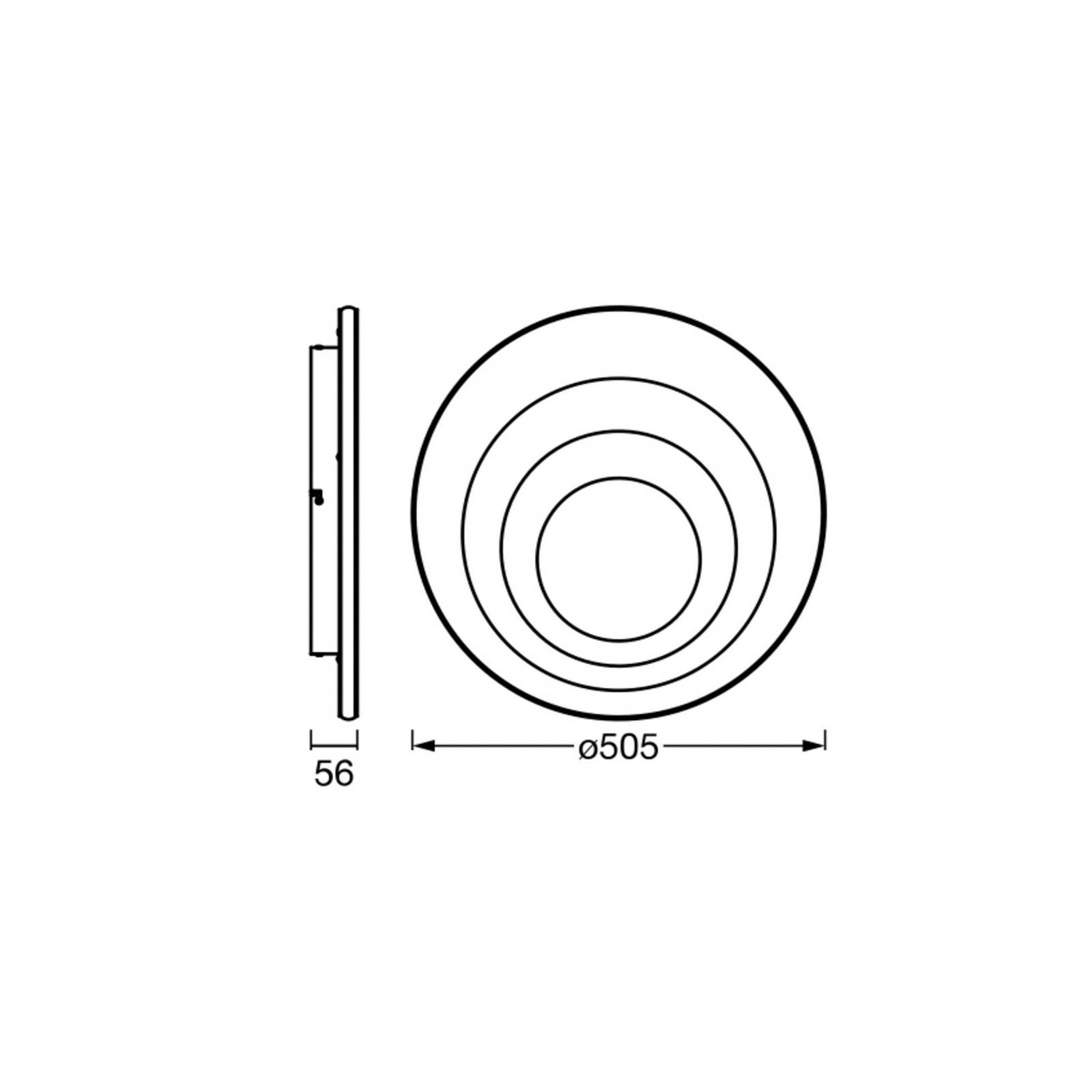 OSRAM Lampa sufitowa LED ORBIS SPIRAL ROUND, biały / opal, metal