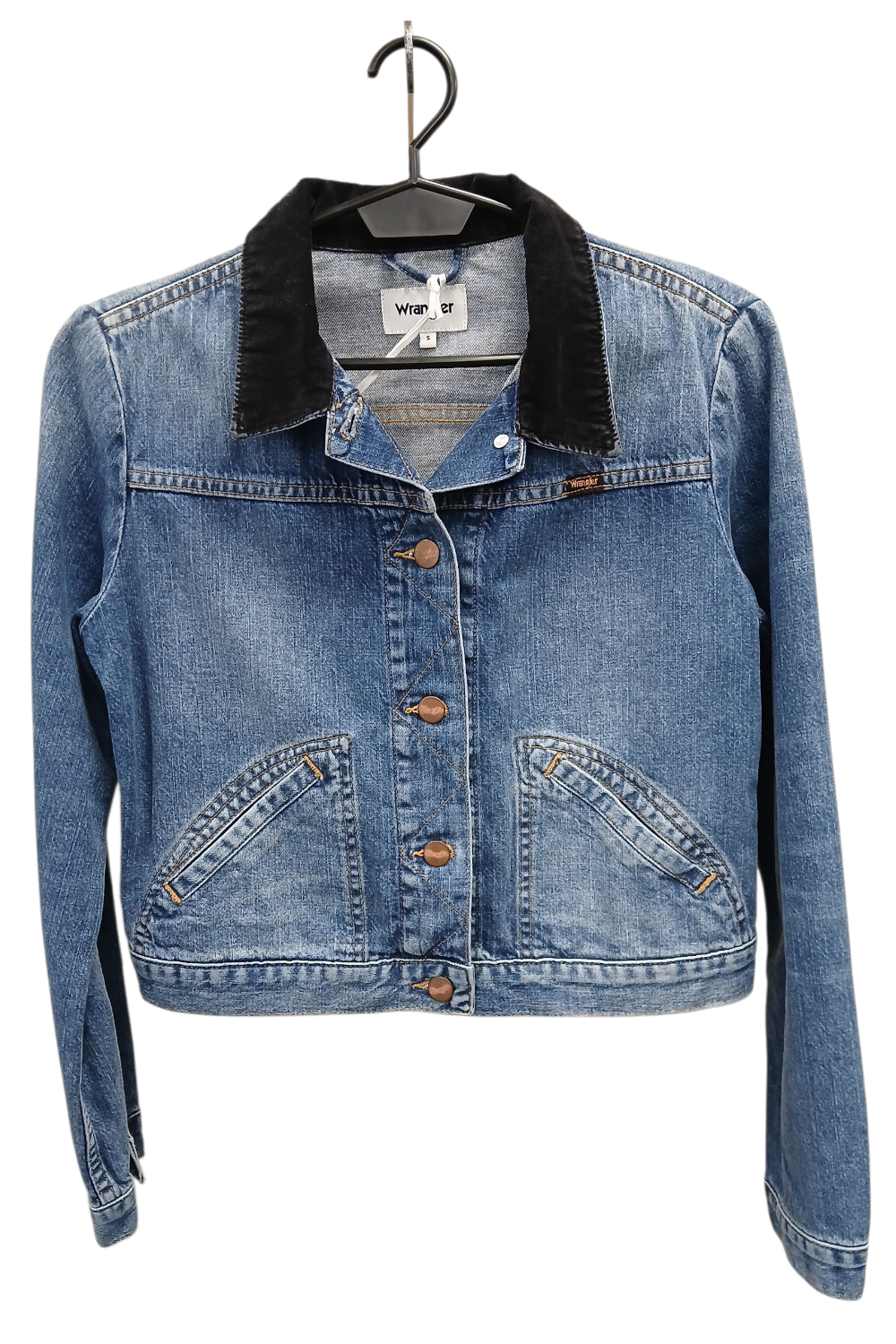 WRANGLER CROPPED JACKET BLONDIE BLUE KURTKA DAMSKA