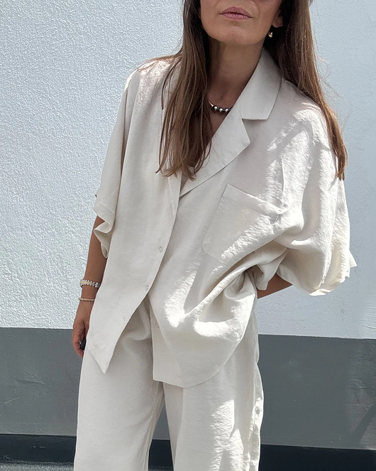 Koszula Space modal oat milk