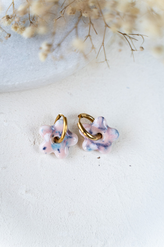 Kolczyki porcelanowe BLOOM