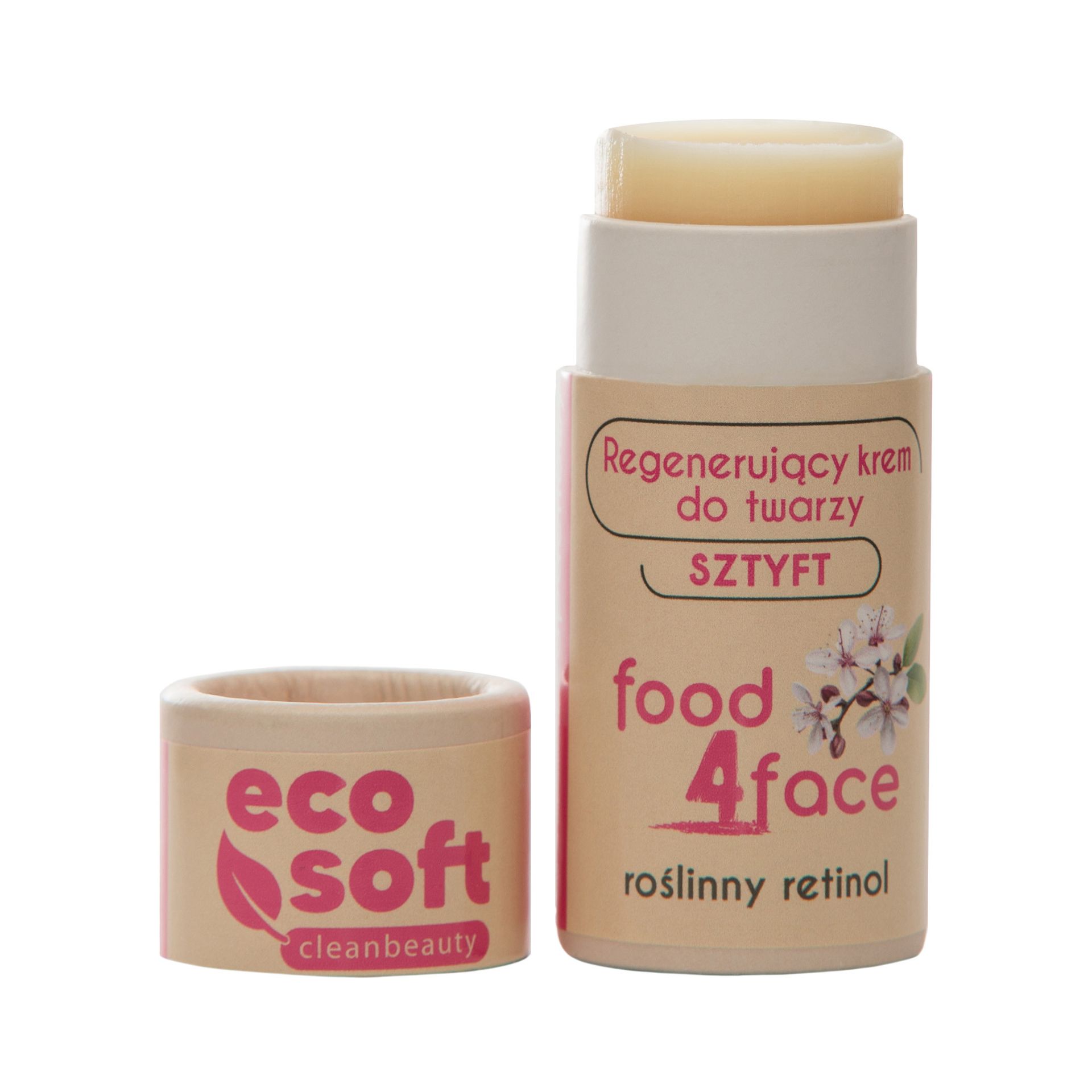 ECO SOFT FOOD4FACE Regenerujący krem do twarzy z roślinnym retinolem 30 g