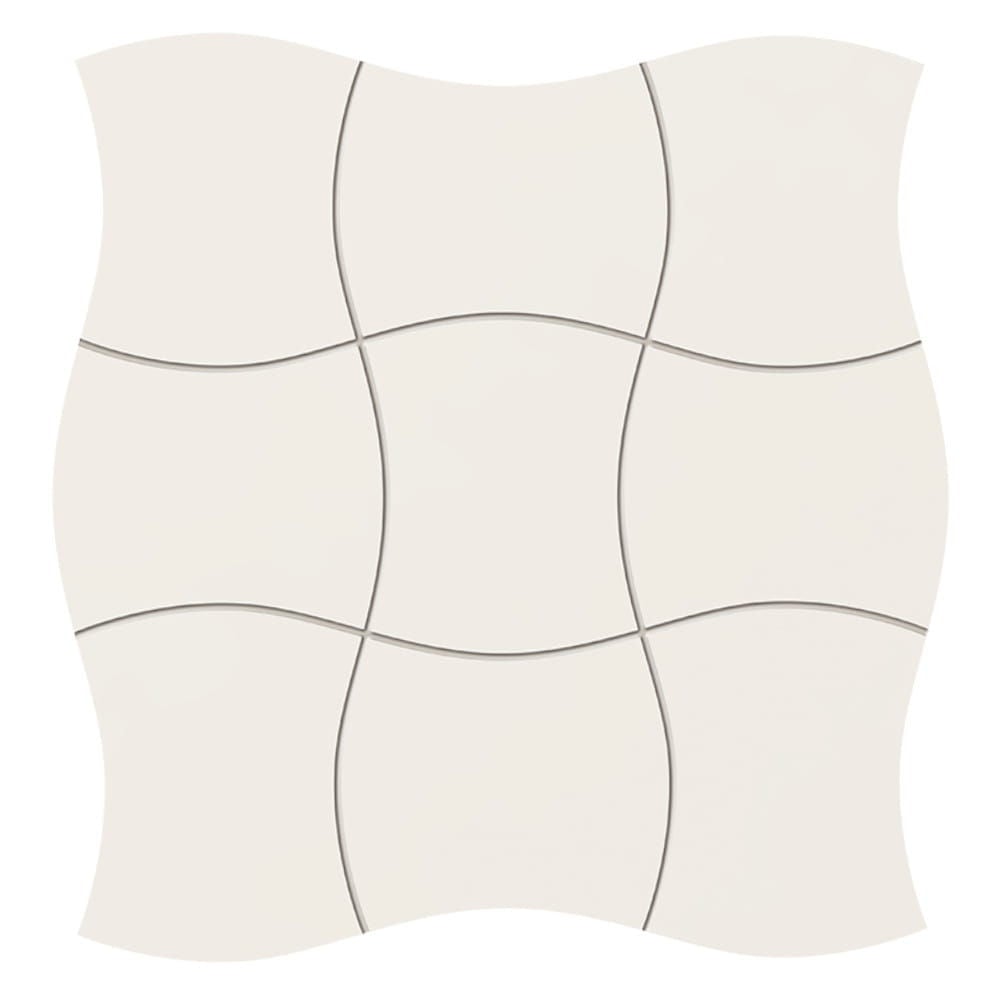 Tubądzin Mozaika Royal Place White Glossy Rectified 29,3X29,3