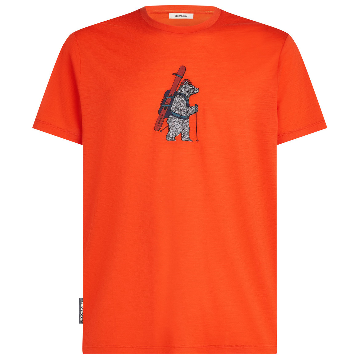 Koszulka męska Icebreaker Men Merino 150 Tech Lite Bear Tour Rozmiar: XL / Kolor: czerwony