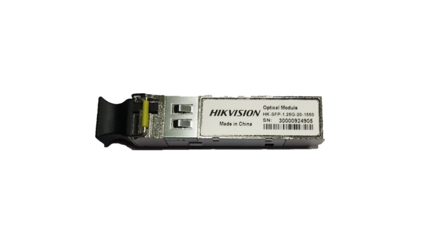 Hikvision HK-SFP-1.25G-20-1550 moduł przekaźników sieciowych Swiatłowód 1250 Mbit/s