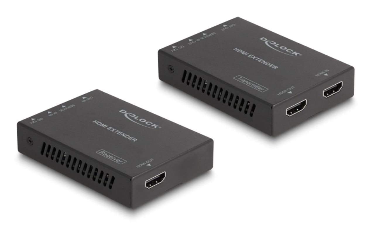 DeLOCK 65955 przedłużacz AV Nadajnik i odbiornik AV Czarny