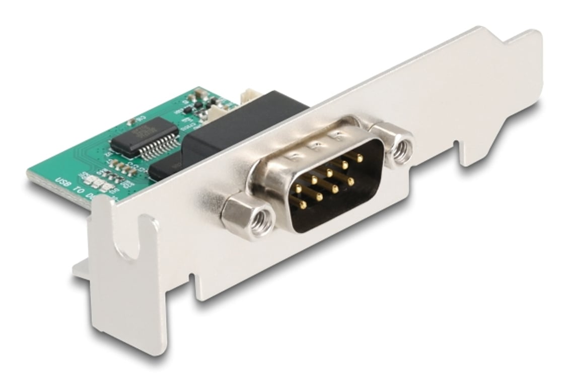 DeLOCK 90892 konwerter szeregowy/repeater/izolator USB 2.0 RS-232 Zielony, Stal nierdzewna