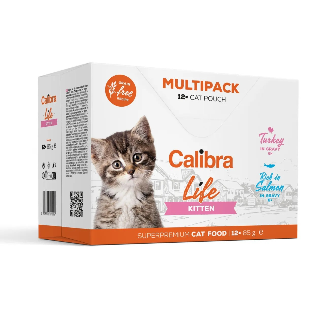 CALIBRA Cat Life pouches Kitten Multipack - mokra karma dla kota - 12x85g