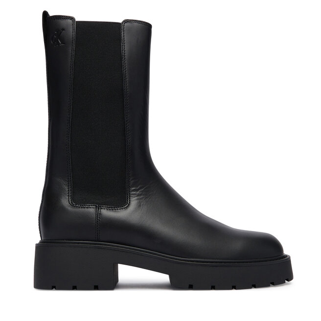 Sztyblety Calvin Klein Chunky High Chelsea YW0YW01909 Czarny
