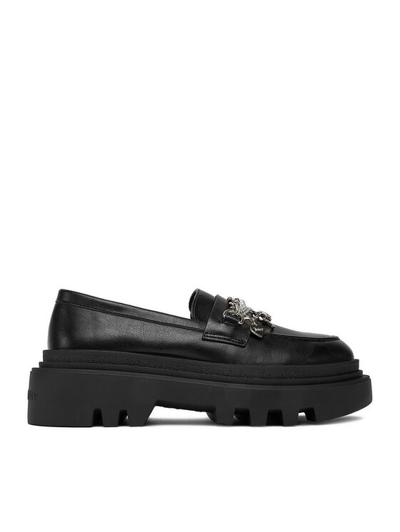 Juicy Couture Loafersy CEO-HY63020S-6A Czarny