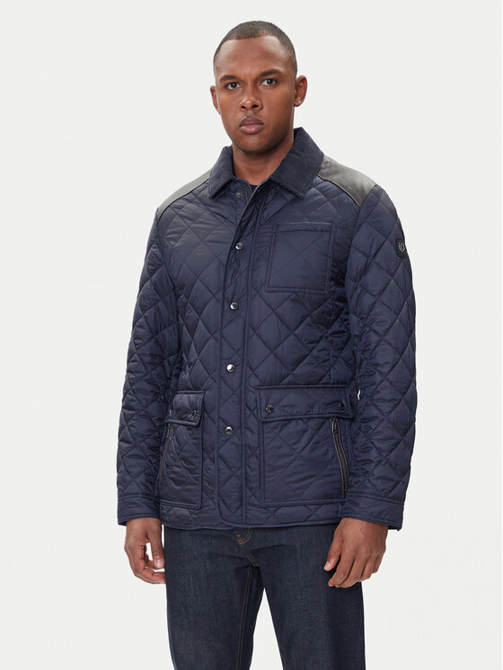 Milestone Kurtka przejściowa MSSantos 530400 60655 Granatowy Regular Fit