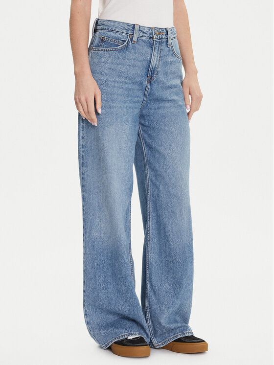 Lee Jeansy Stella 112346641 Niebieski Wide Leg
