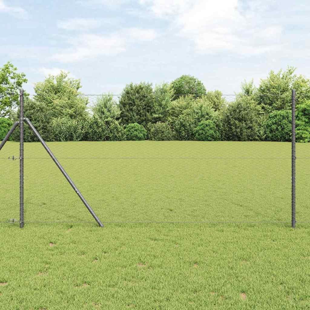 Lumarko Ogrodzenie sześciokątne Szary 1.4 x 25 m Stal