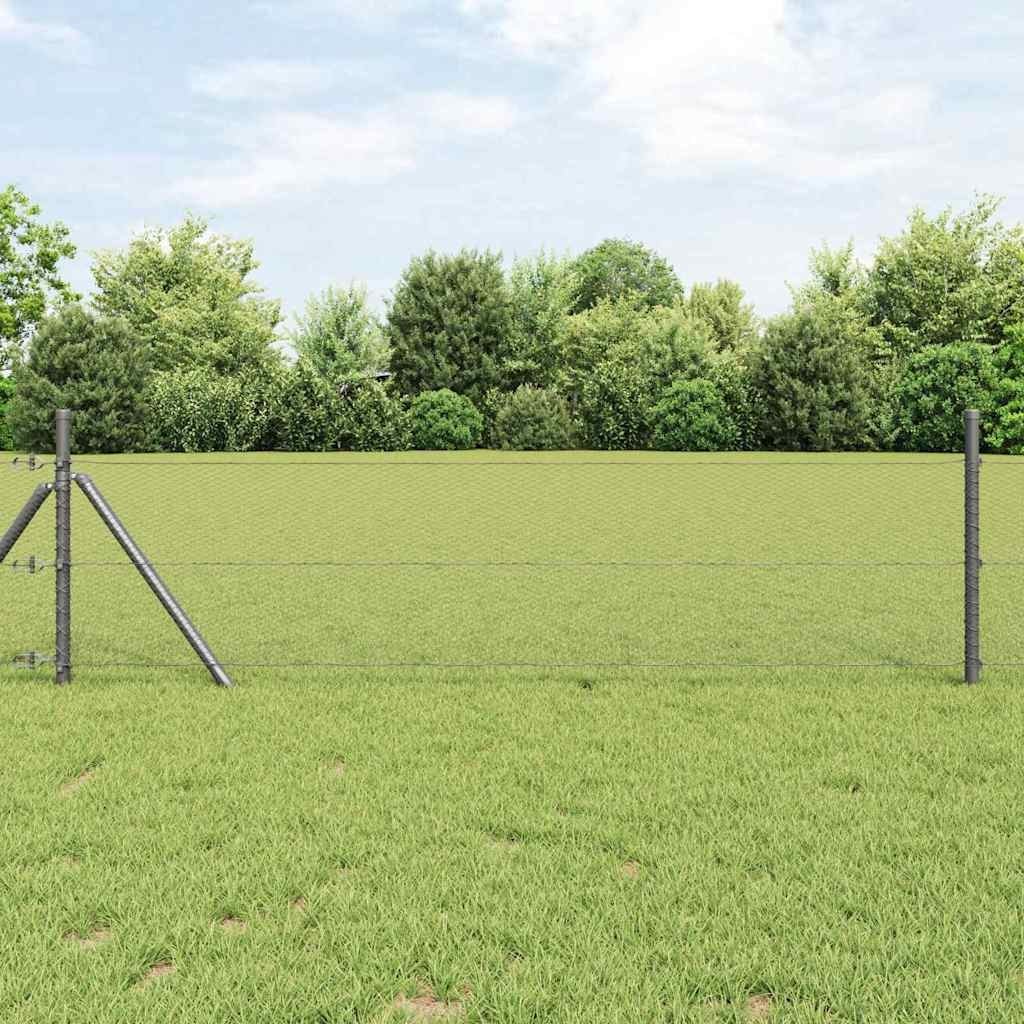 Lumarko Ogrodzenie sześciokątne Szary 0.8 x 50 m Stal