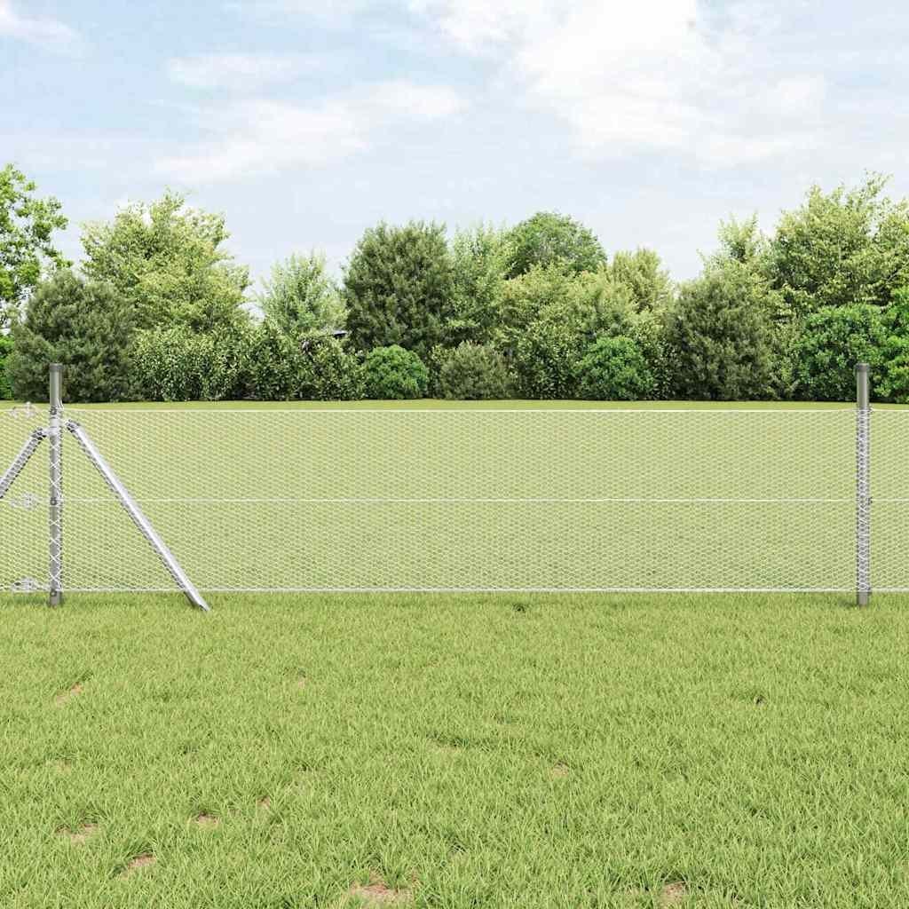 Lumarko Ogrodzenie sześciokątne Srebrny 0.8 x 50 m Stal galwanizowana