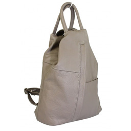 Plecak Skórzany PolskaGalanteria (PL) JOANNA CIEMNY BEŻOWY Skóra Naturalna Licowa