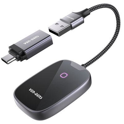 Adapter VEN-DENS 2w1 bezprzewodowy CarPlay