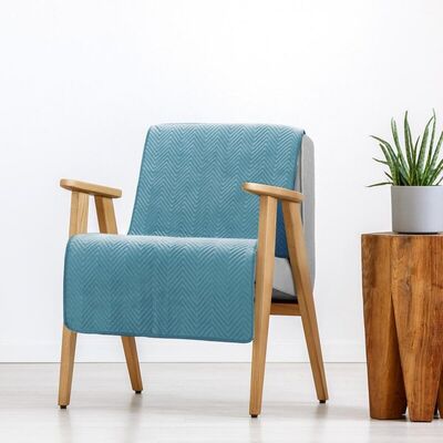 Narzuta SOFIA 70 x 160 cm niebieski