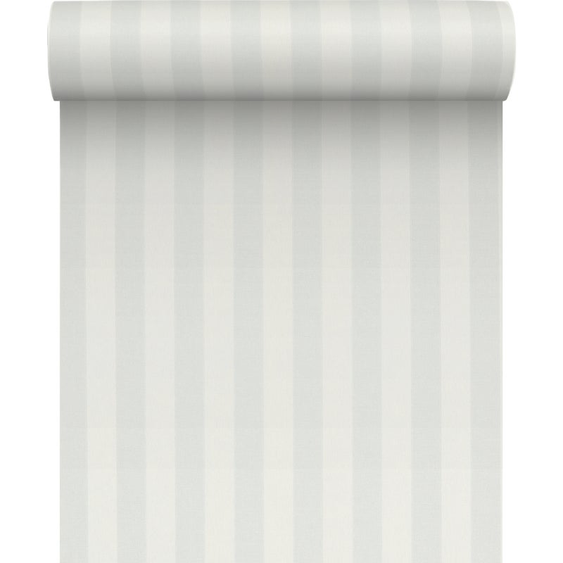 Tapeta Geometryczna Pasy szaro-białe winylowa na fizelinie