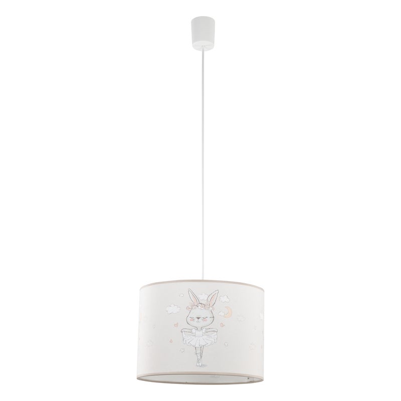 Lampa wisząca dziecięca Baletnica 1xE27 15W 30 cm beżowa TK LIGHTING