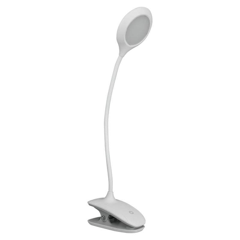 Lampka biurkowa LED 150LM Klips biała DPM
