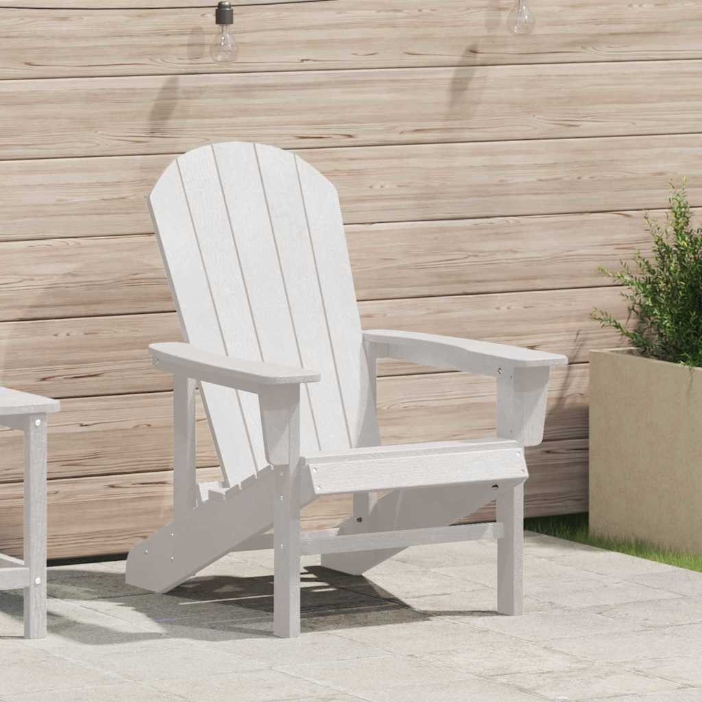 Krzesło Adirondack Białe 74x82x91 cm HDPE