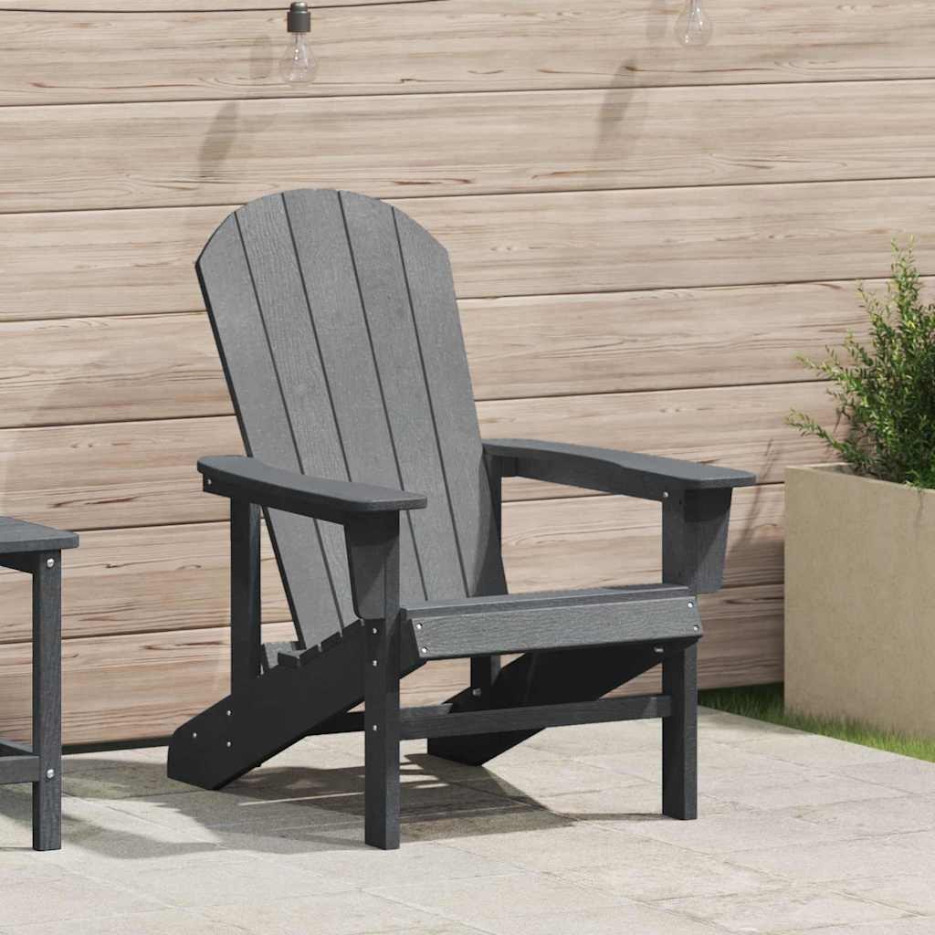 Fotel Adirondack Jasnoszary 74 x 82 x 91 cm HDPE