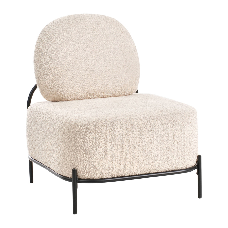 Fotel LUNDE Beżowy B629304