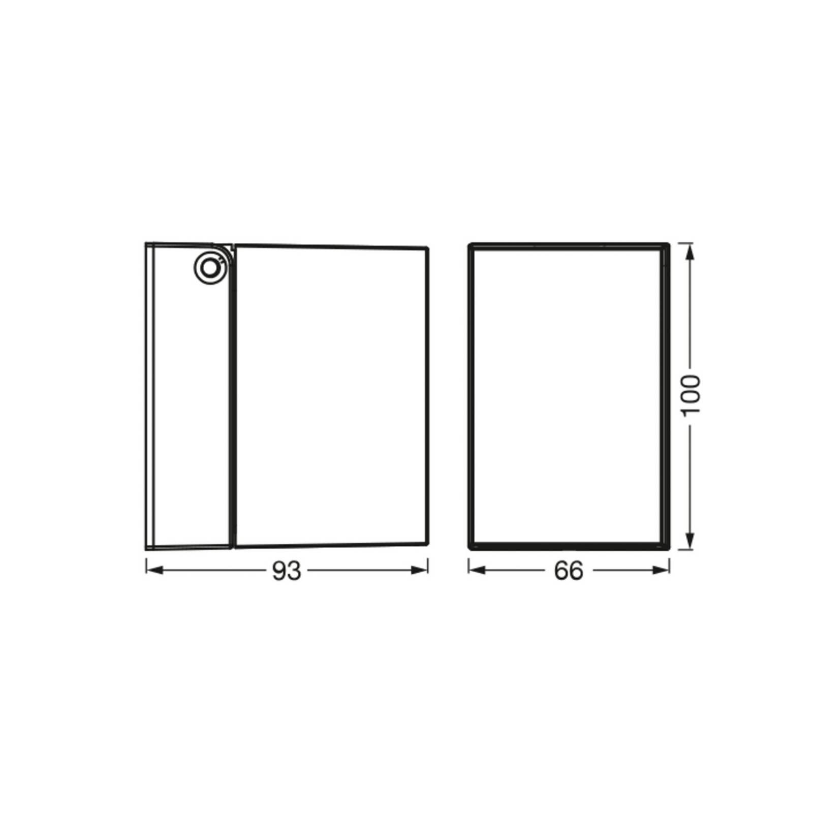 OSRAM Kinkiet zewnętrzny ENDURA CLASSIC CUBE, możliwość ściemniania, biały / opal, aluminium, nowoczesny