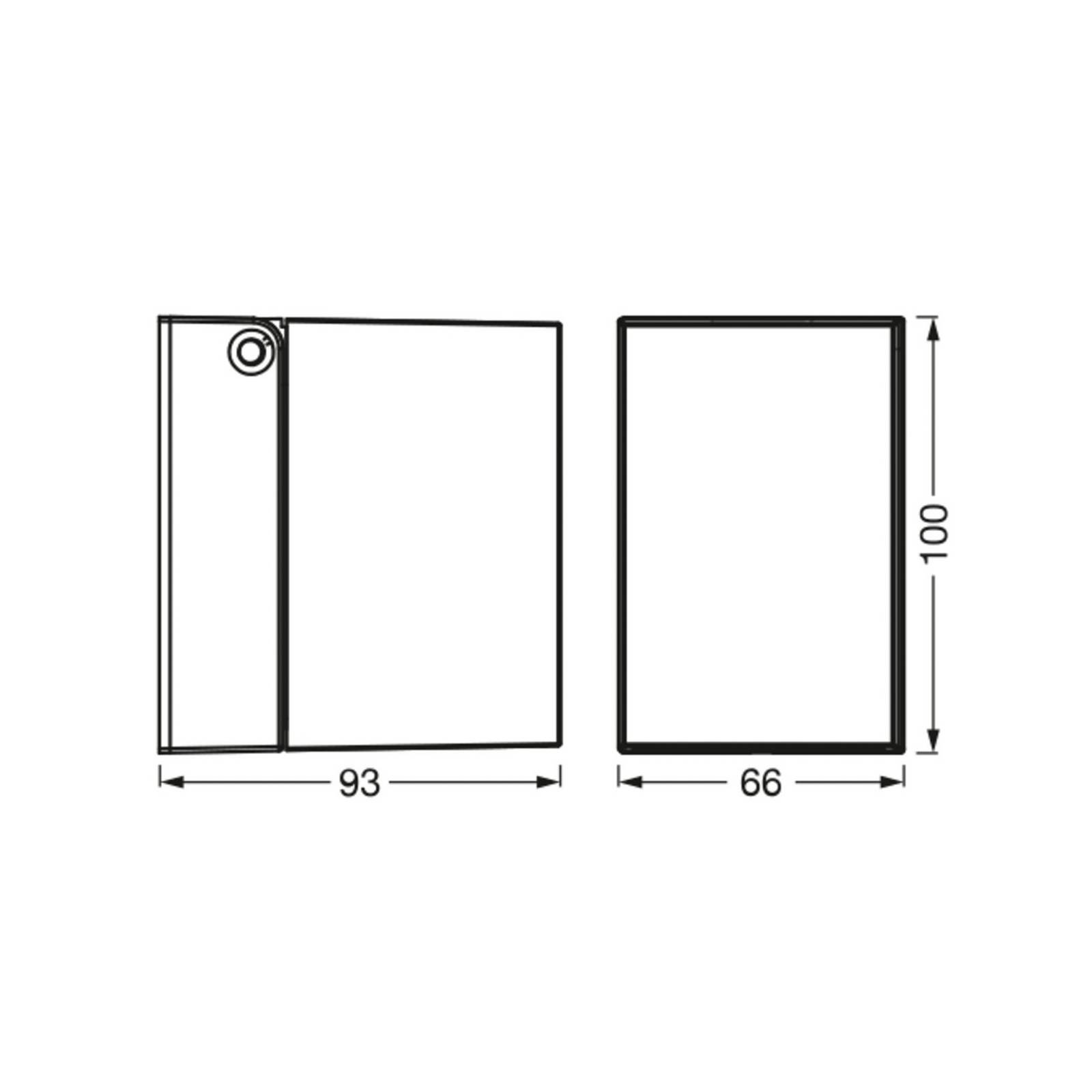 OSRAM Kinkiet zewnętrzny ENDURA CLASSIC CUBE, możliwość ściemniania, chromowy / srebrny, aluminium, nowoczesny