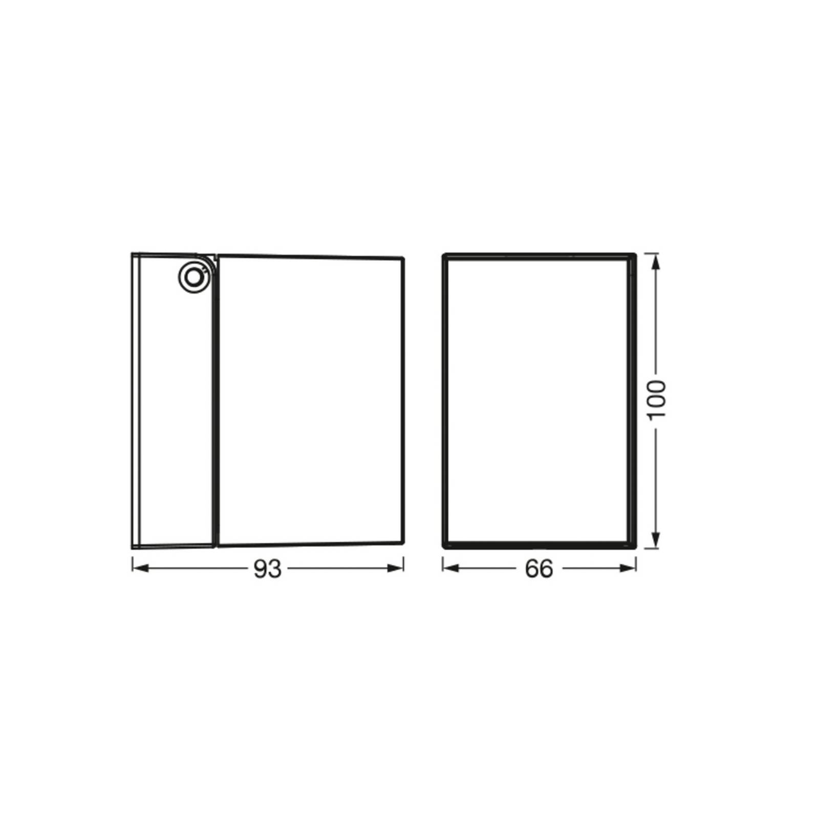 OSRAM Kinkiet zewnętrzny ENDURA CLASSIC CUBE, możliwość ściemniania, czarny, aluminium, nowoczesny