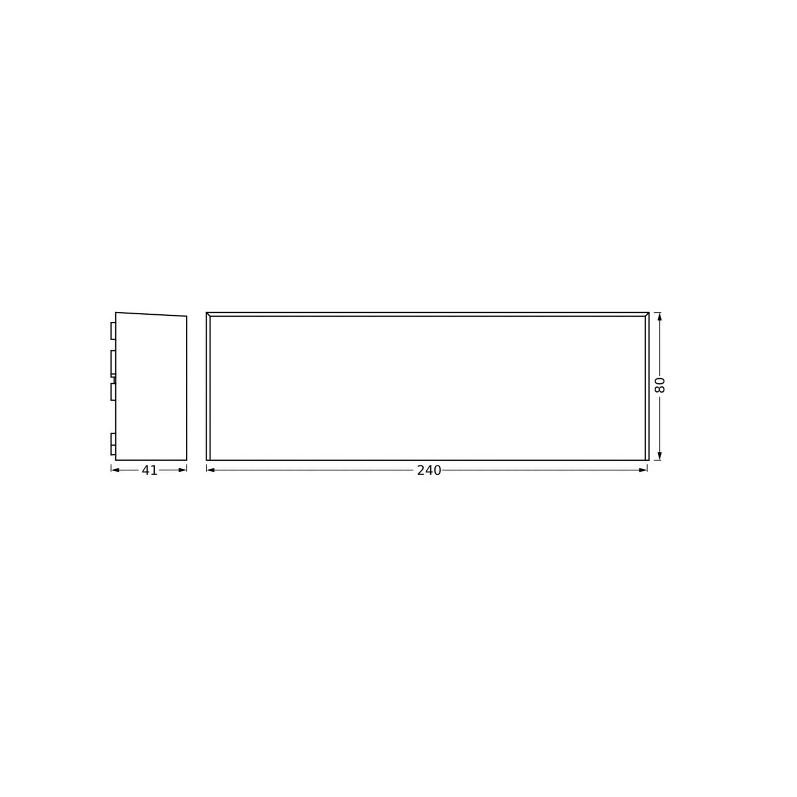 OSRAM Kinkiet zewnętrzny LED ENDURA STYLE IVO, aluminiowy / szary / cynkowy, tworzywo sztuczne, nowoczesny