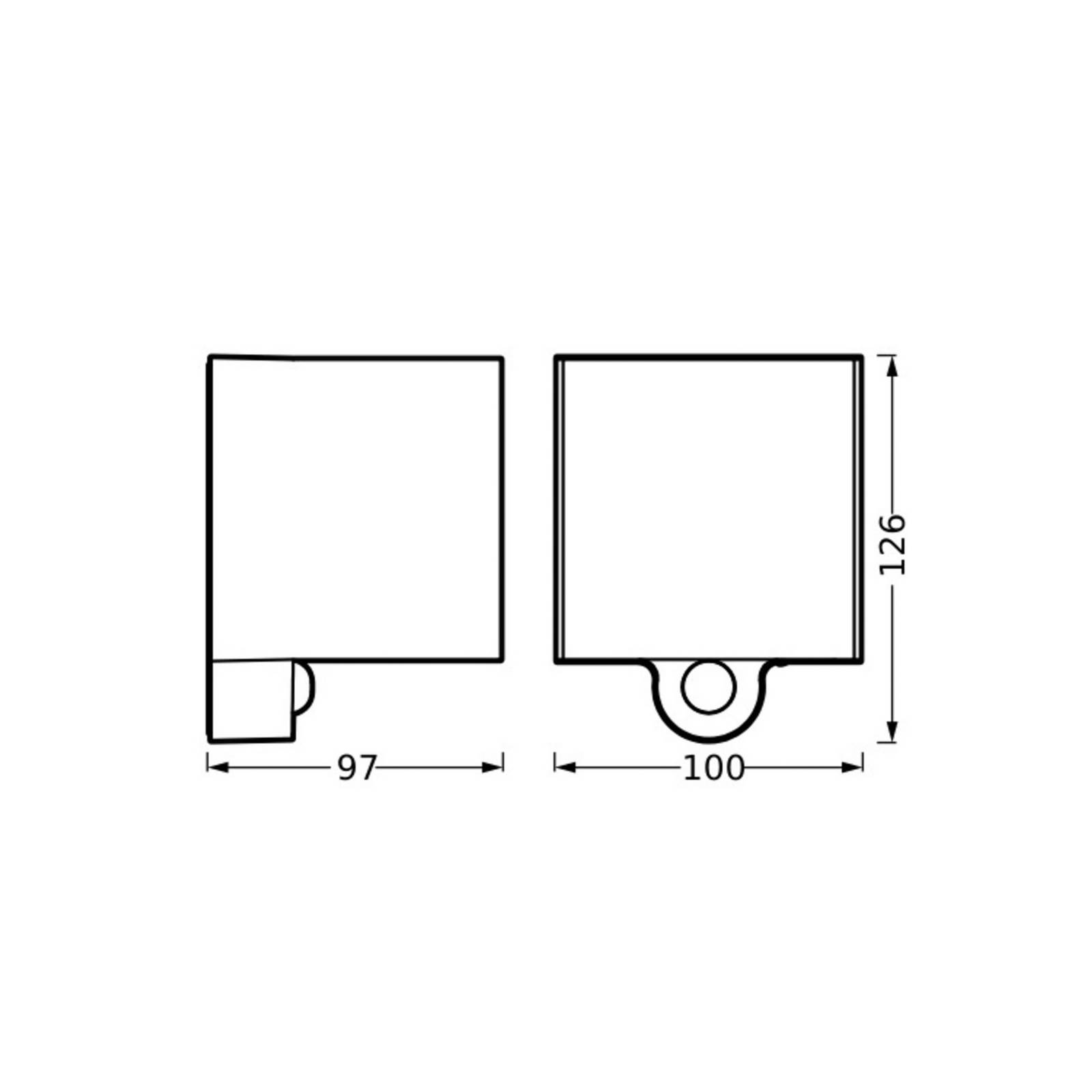 OSRAM Lampa zewnętrzna z czujnikiem ruchu ENDURA STYLE Sensor, aluminiowy / szary / cynkowy, tworzywo sztuczne, nowoczesny