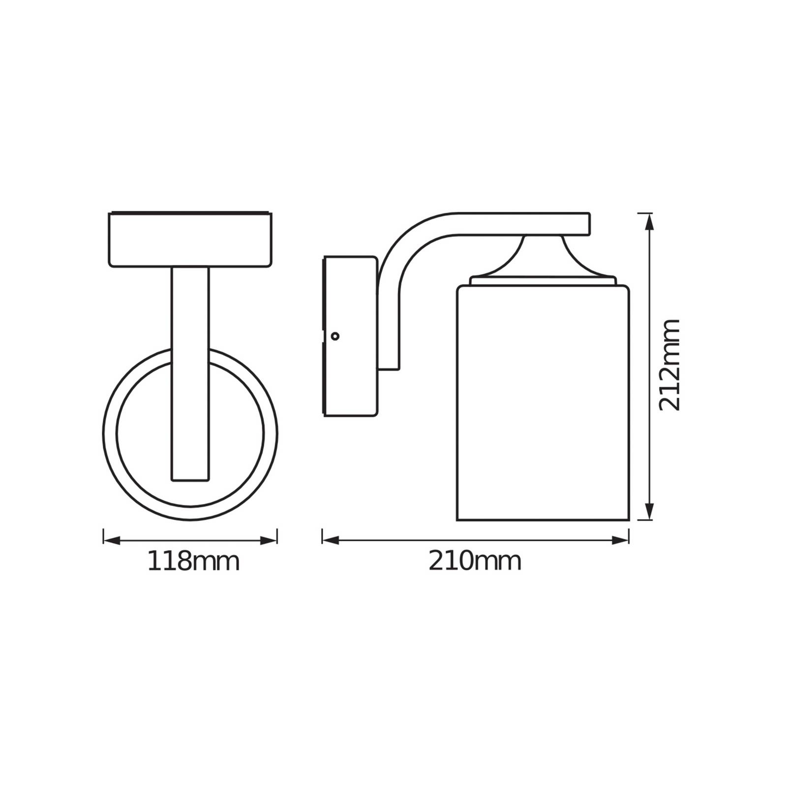 OSRAM Kinkiet zewnętrzny ENDURA CLASSIC LANTERN, możliwość ściemniania, czarny, aluminium, nowoczesny